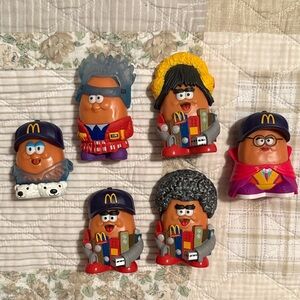 McDonald's Superhero Potato Head Figures - Red, Blue, Yellow